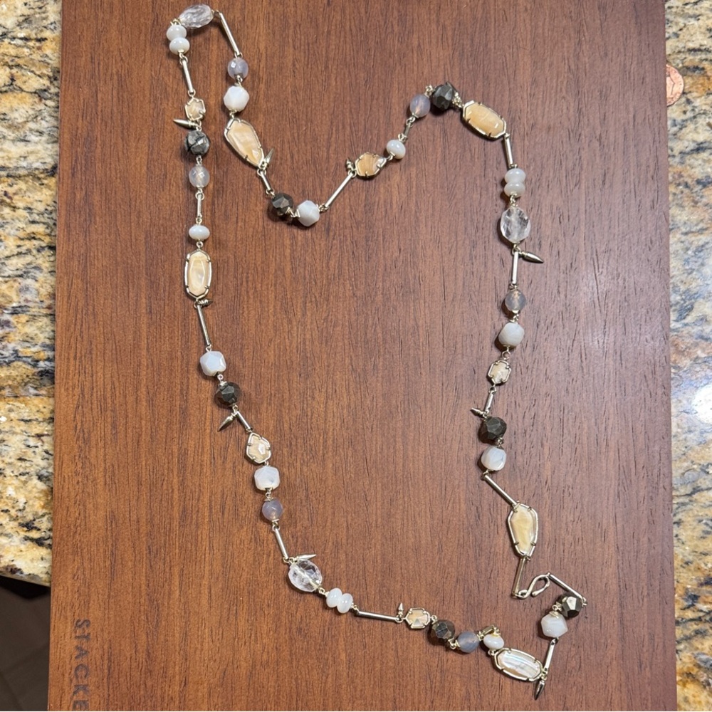 Gold Kendra Scott Mixed Stone Necklace